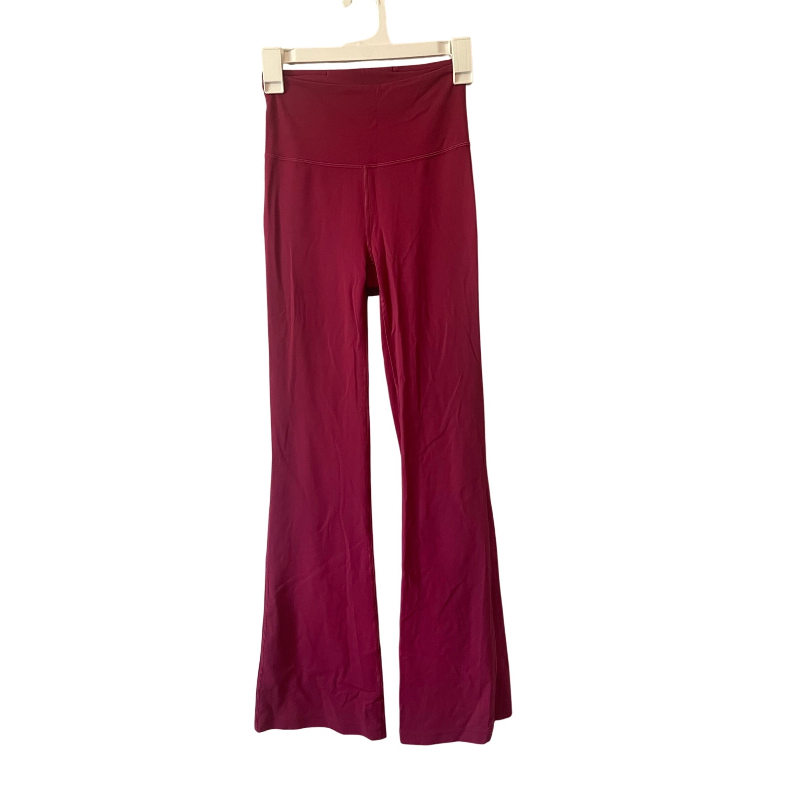 Lululemon Groove Super-High-Rise Flared Pant Legging Nulu Pomegranate Size 4